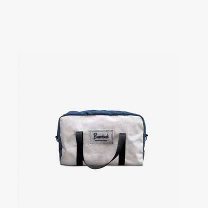 Coastal Shoulder Bag - White and Blue